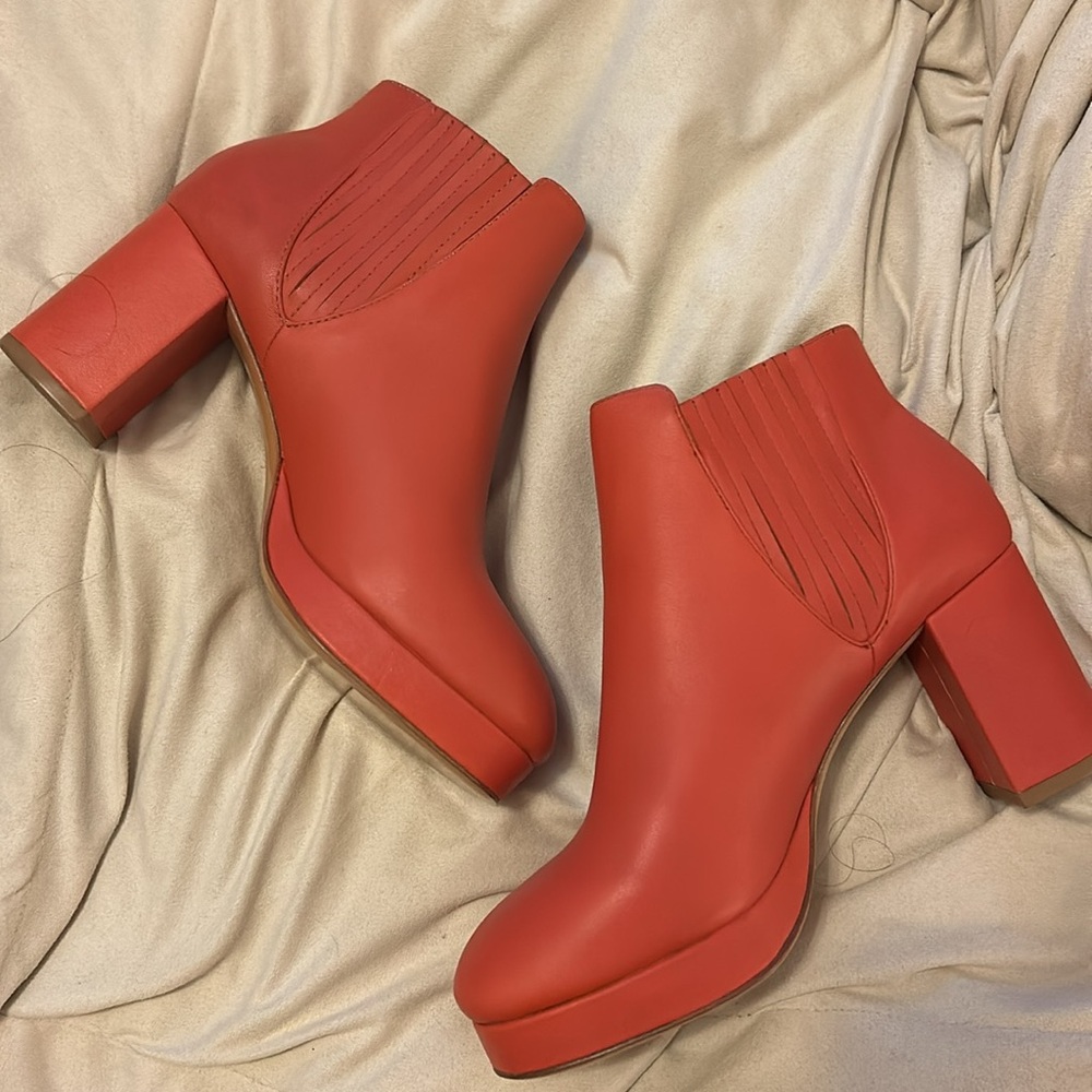 Samantha pleet rust orange legend boots 39 platform - Picture 2 of 12